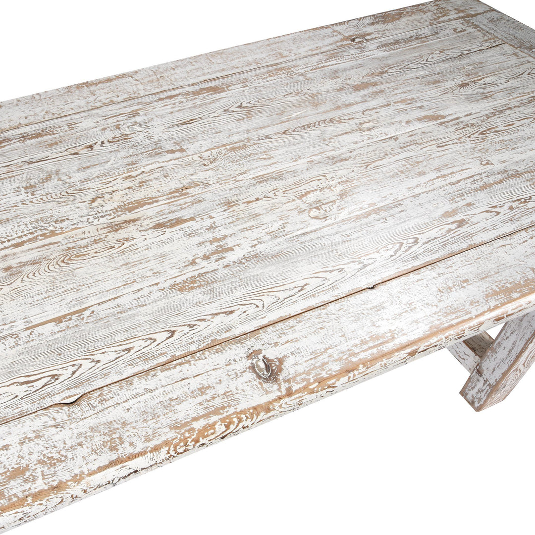 White Painted Dining Table | Indigo Oriental Antiques