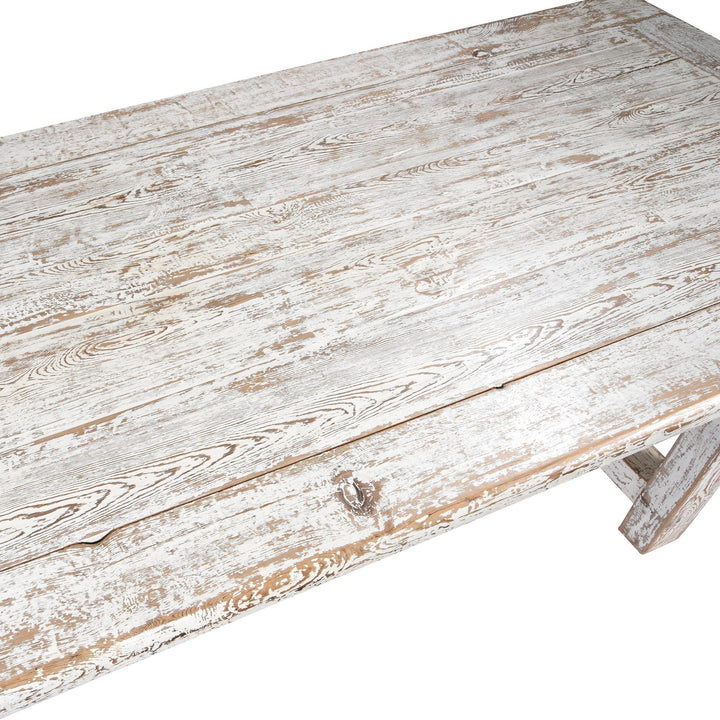 White Painted Dining Table | Indigo Oriental Antiques