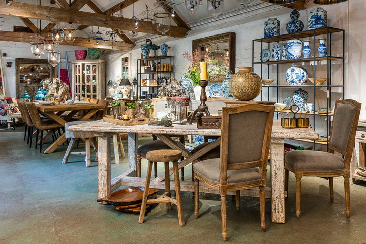 White Painted Dining Table | Indigo Oriental Antiques