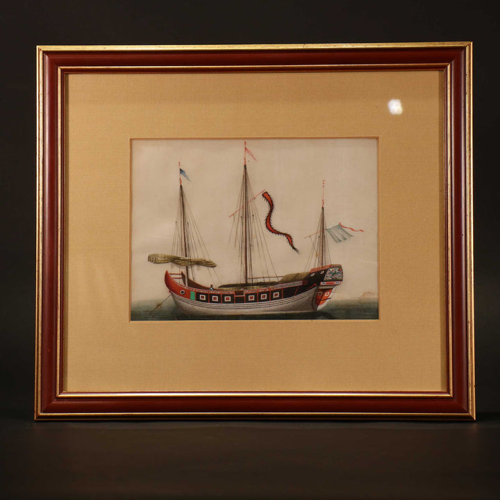 Framed Chinese Watercolour  - Late 19thC | Indigo Oriental Antiques