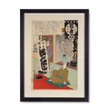 Framed Japanese Woodblock Print by Adachi Ginko - Late 19thC