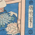 Framed Japanese Woodblock Print by Toyohara Kunichika - Edo Period
