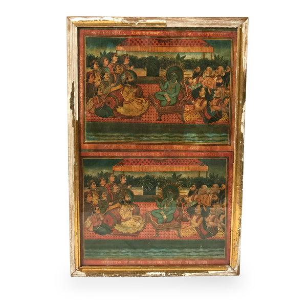 Gilt Framed Manchester Cotton Chromolithograph - 19th Century