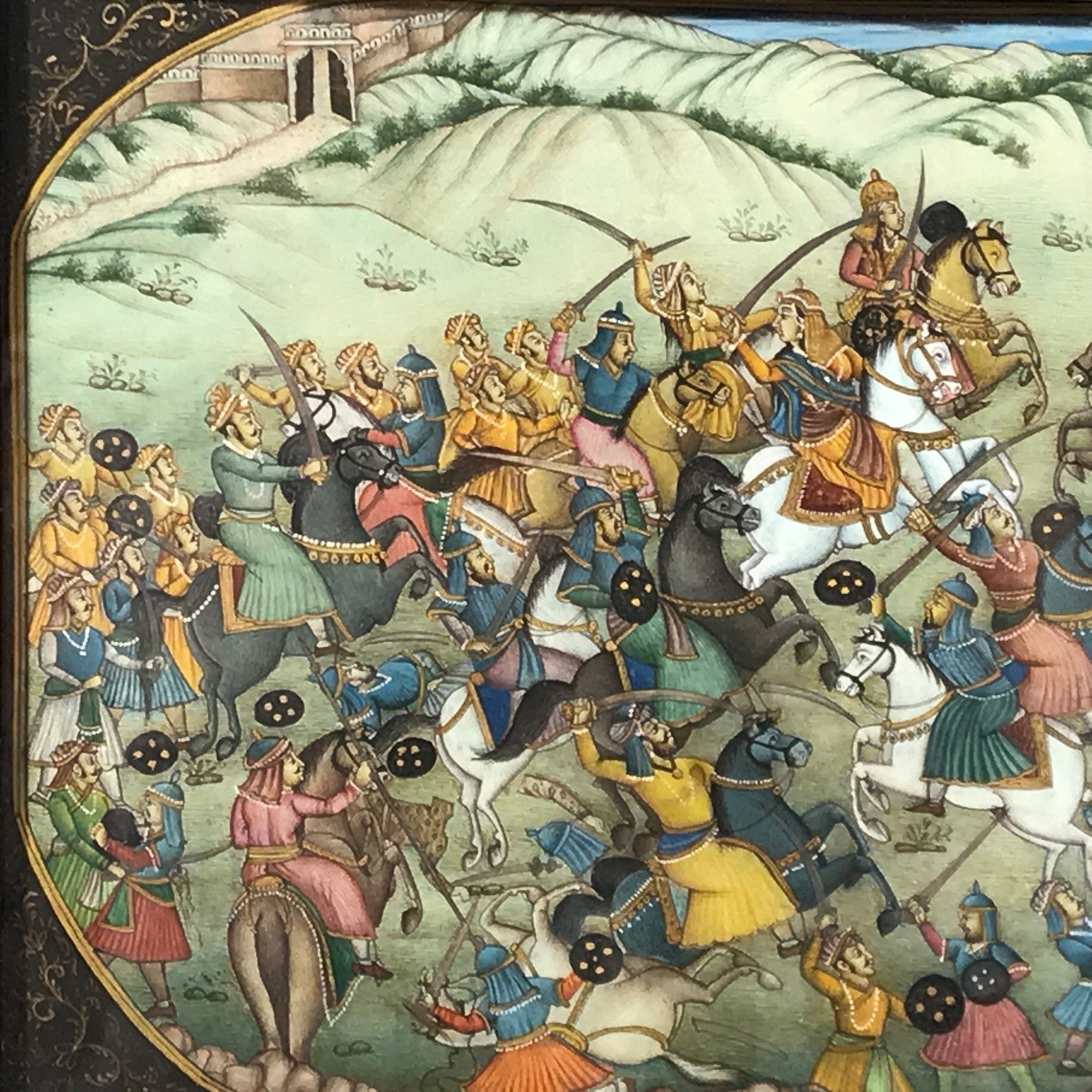 Gilt Framed Painting On Ivory From India - 19th Century Gilt Framed Painting On Ivory From India - 19th Century