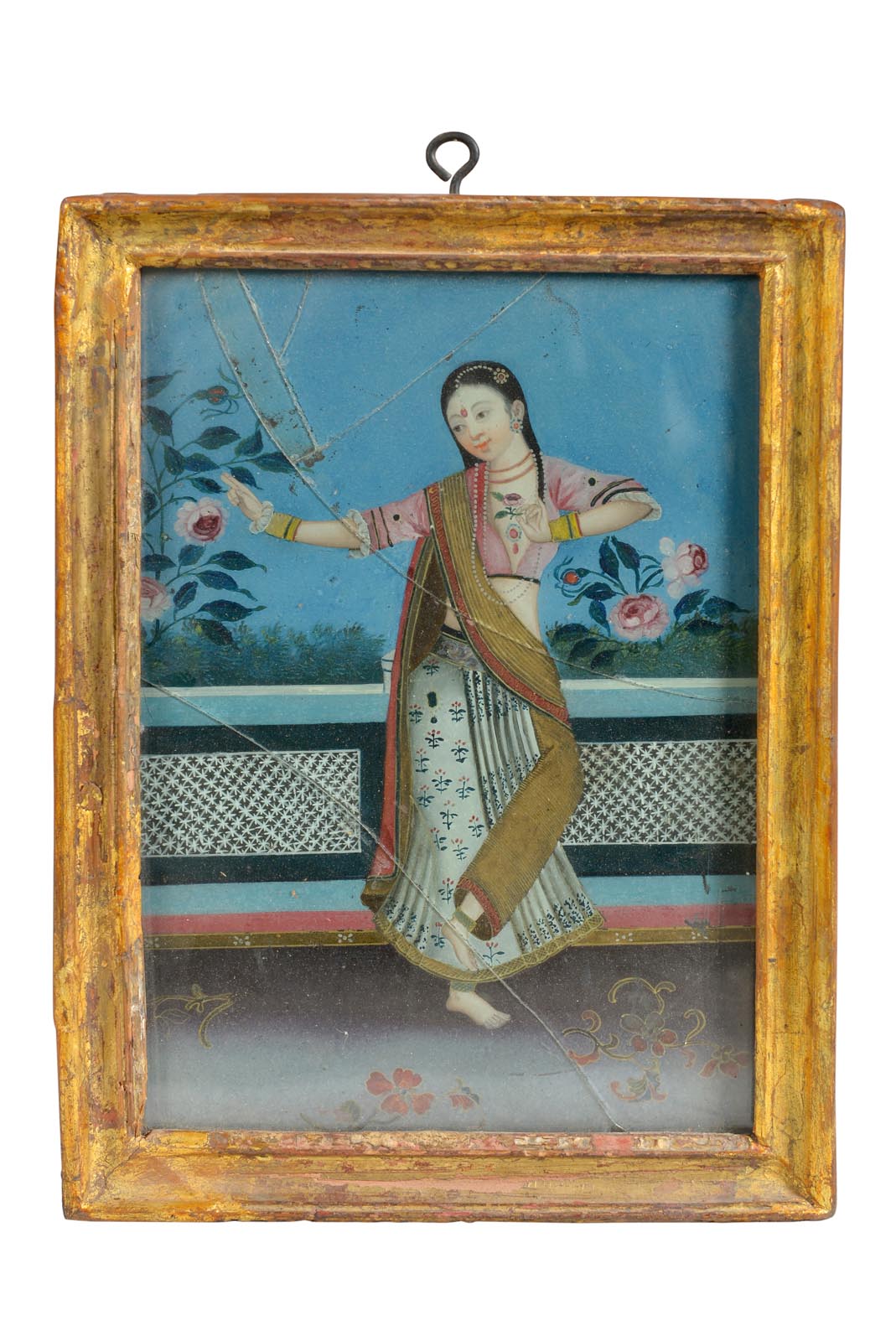Gilt Framed Reverse Glass Painting - 19thC | Indigo Oriental Antiques