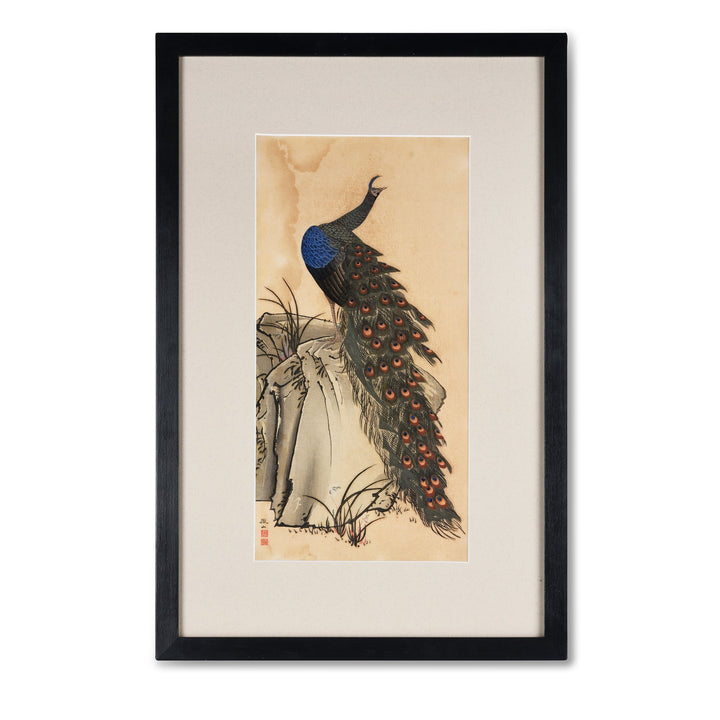 Japanese Painting of Peacock - 36 x 1.5 x 55 cms - M241