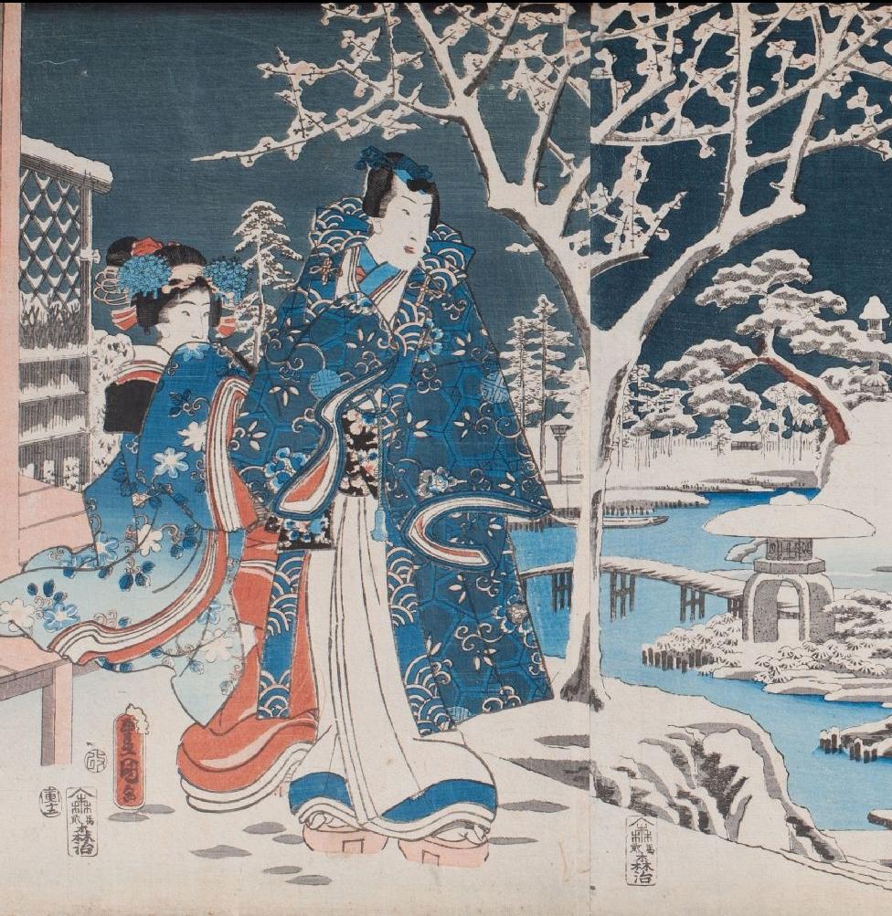 Japanese Triptych Woodblock Print - Early 20thC | Indigo Oriental Antiques