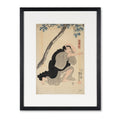 Japanese Woodblock Print with frame - 19thC