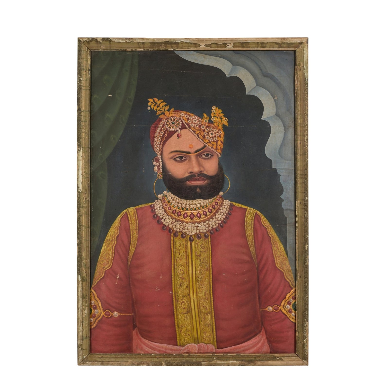  Painting Of A Marwari Prince - 19thC - 66 x 4.5 x 95 (wxdxh cms) - A6037