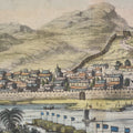 Original Tinted Engraving of Jemping City - 17thC