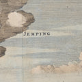 Original Tinted Engraving of Jemping City - 17thC