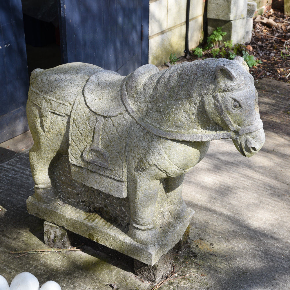 Carved Stone Horse from Hebei Province | Indigo Oriental Antiques
