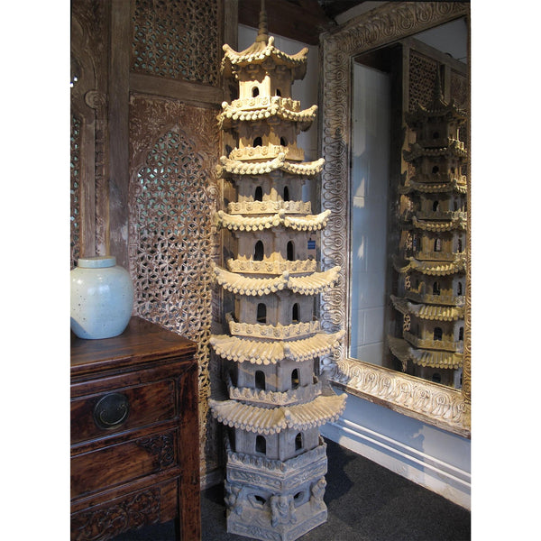 Chinese Pagoda - Terracotta - Circa 100 Yrs Old