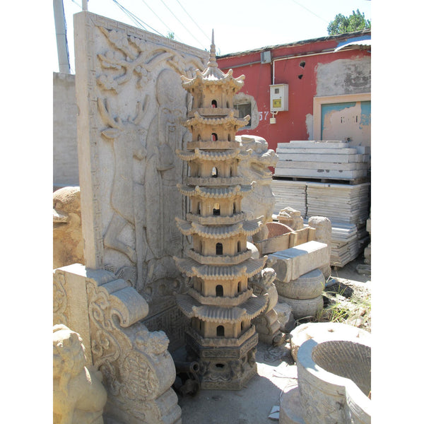 Chinese Pagoda - Terracotta - Circa 100 Yrs Old