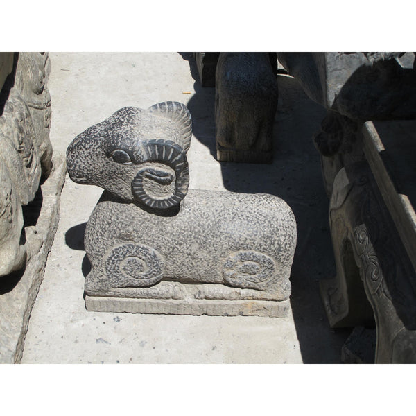 Hand Carved Stone Ram