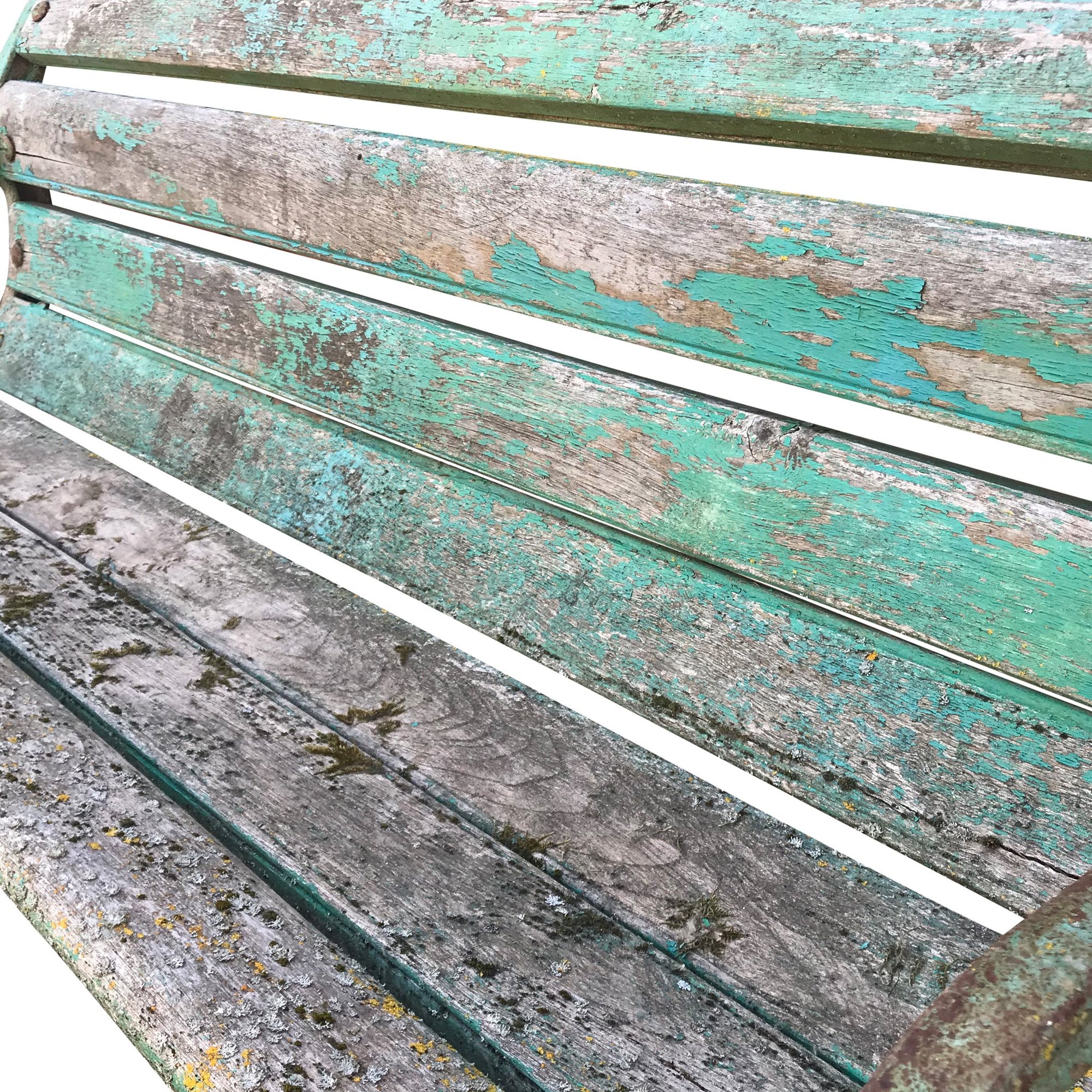 Vintage Green Painted Old Indian Cast Iron Bench from 1920's | INDIGO ANTIQUES