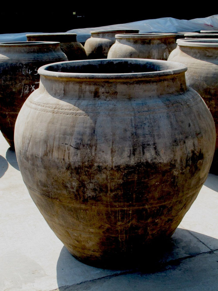 Old Terracotta  Rice Jar From Northern China - Ca 100 Years Old | Indigo Oriental Antiques