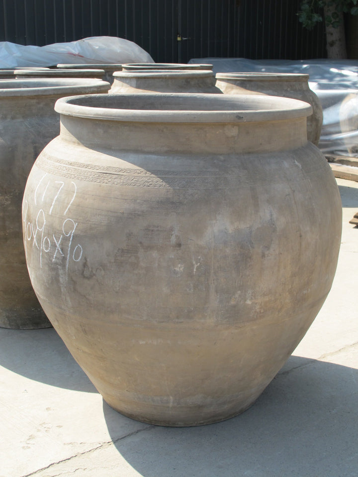 Old Terracotta  Rice Jar From Northern China - Ca 100 Years Old | Indigo Oriental Antiques