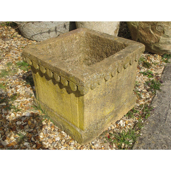 Stone Planter For Tulsi - ( Holy Basil) - 18thC