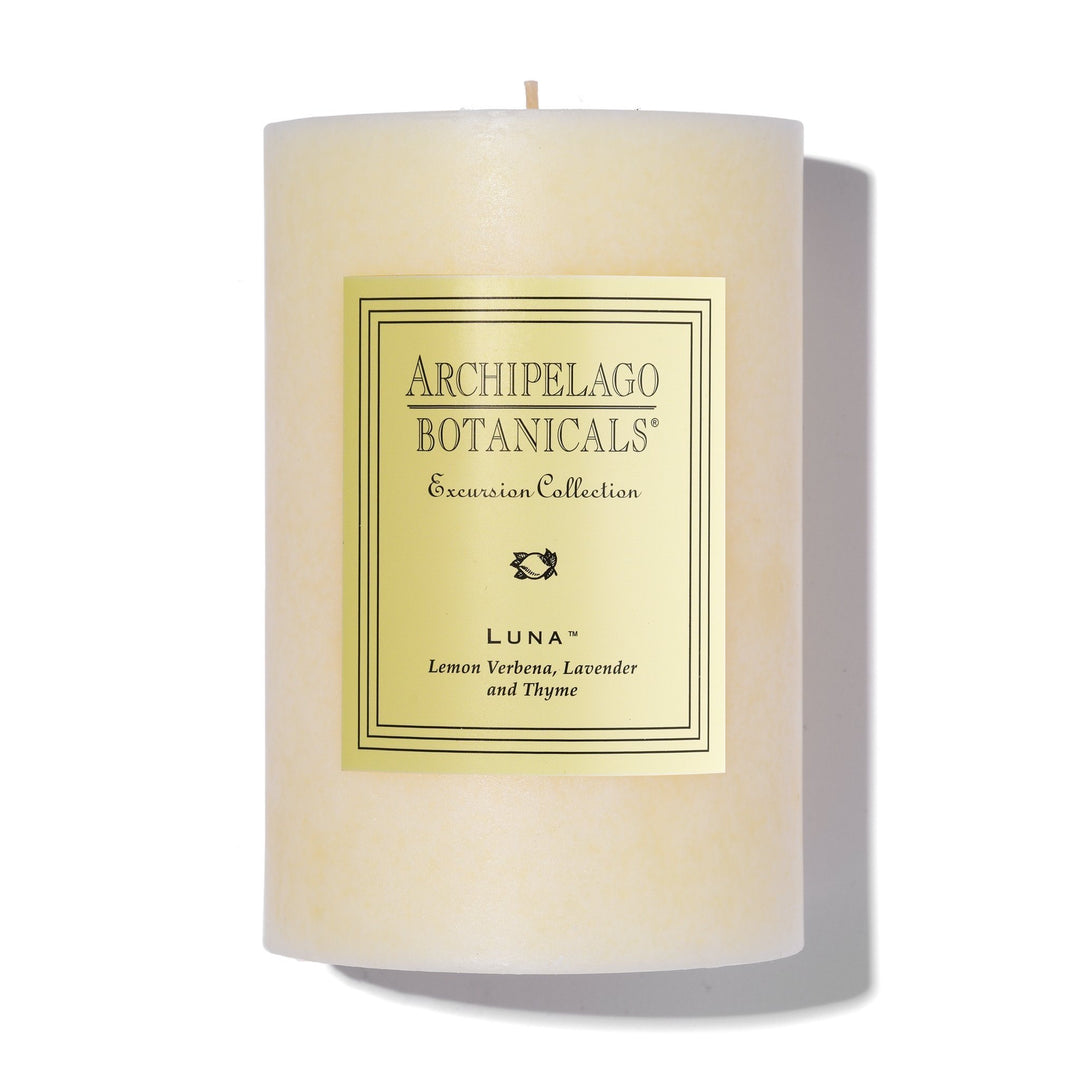 Archipelago Luna Candle 4 x 6 inch  -125 hr burn time - 4 x 6 inches - AUK124L