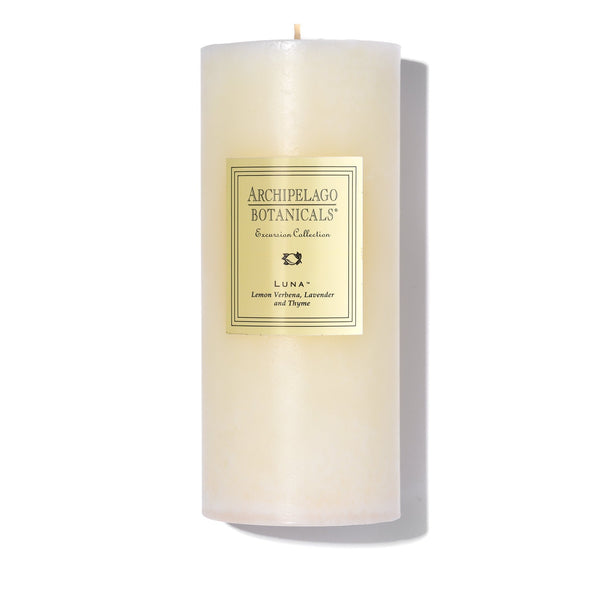 Archipelago Luna Pillar Candle 90 Hours Indigo Antiques