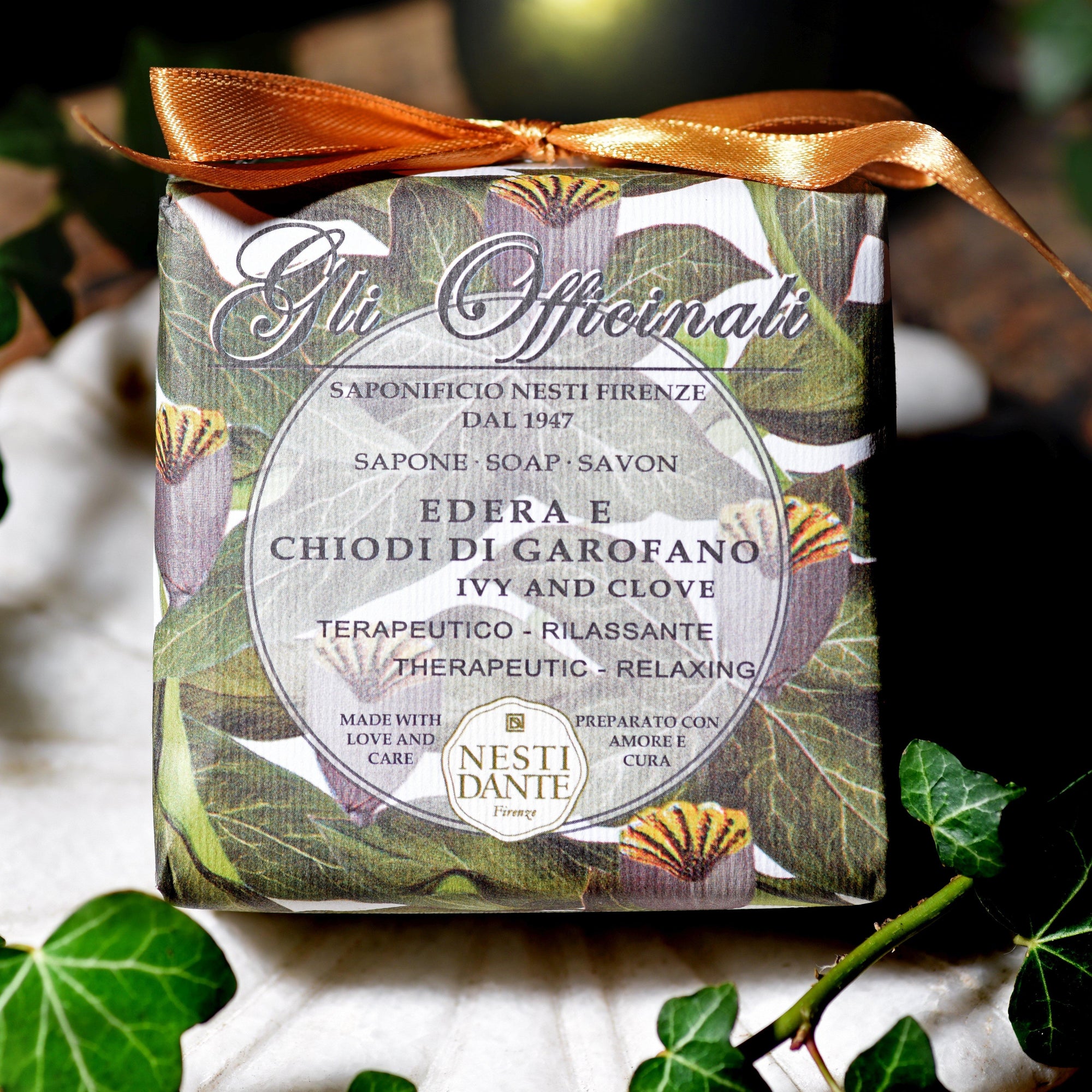 Nesti Dante Gli Officinali Ivy and Clove Soap - WxDxH - 837524000434
