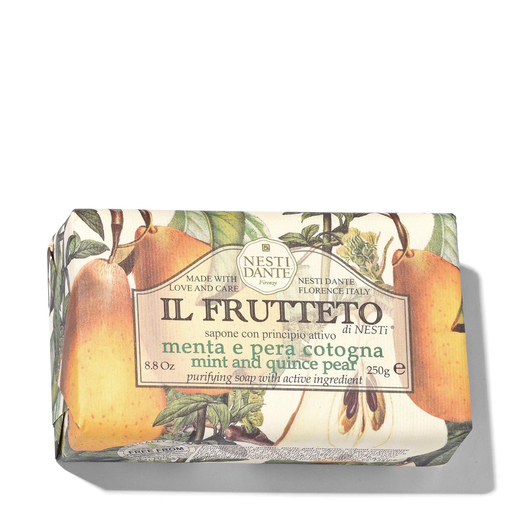 Nesti Dante Mint & Quince Pear Natural Italian Soap | Indigo Antiques