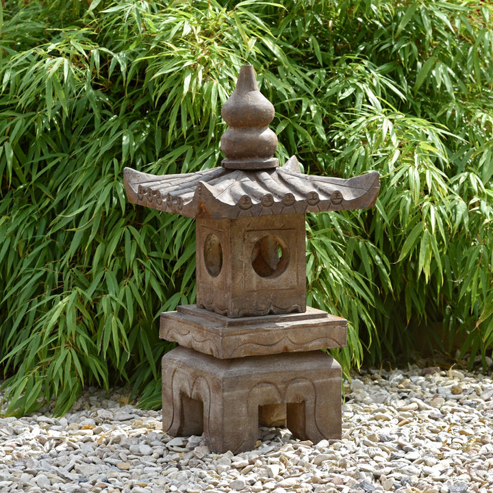 Japanese Style Stone Snow Lantern - Ishi Doro
