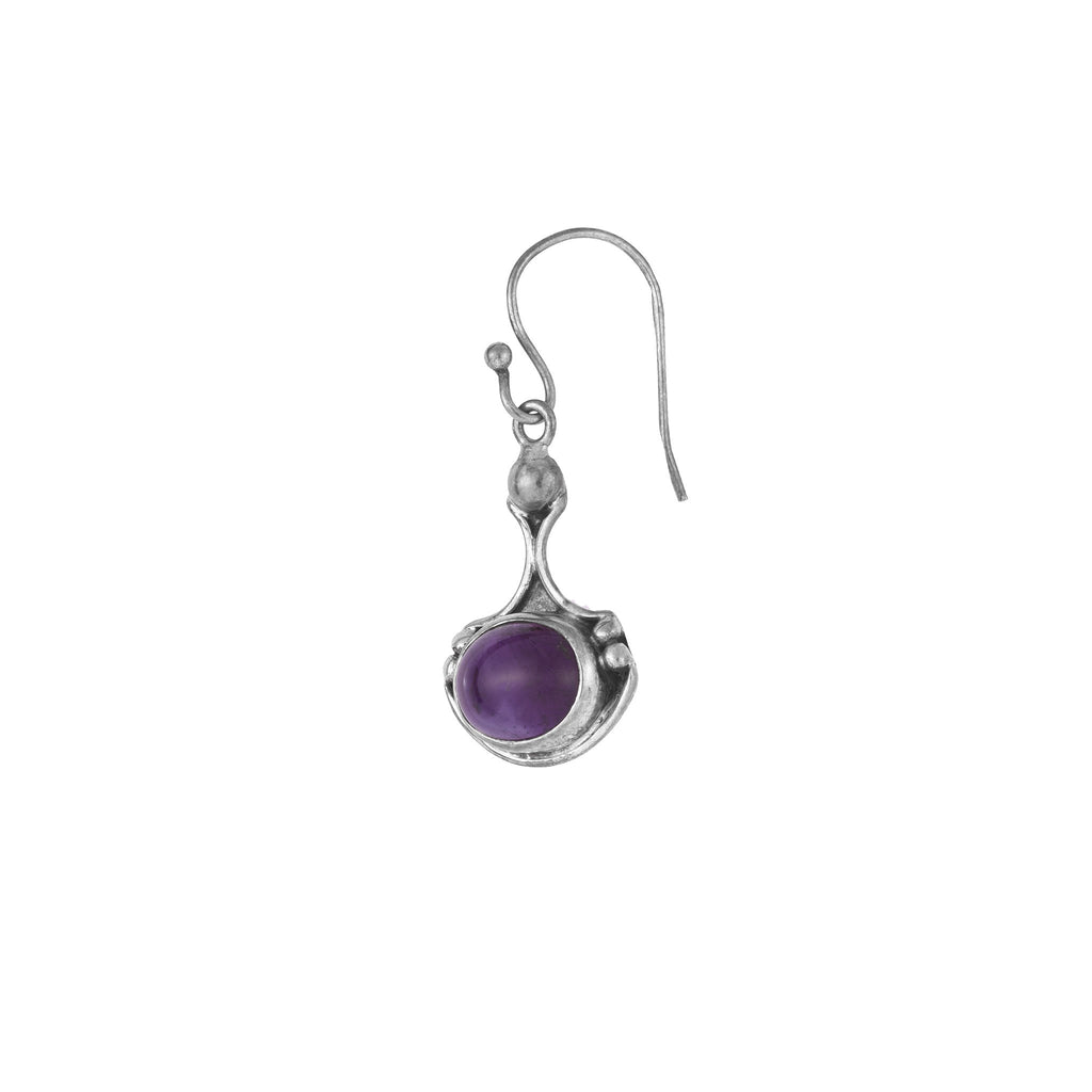 Amethyst And Silver Earrings