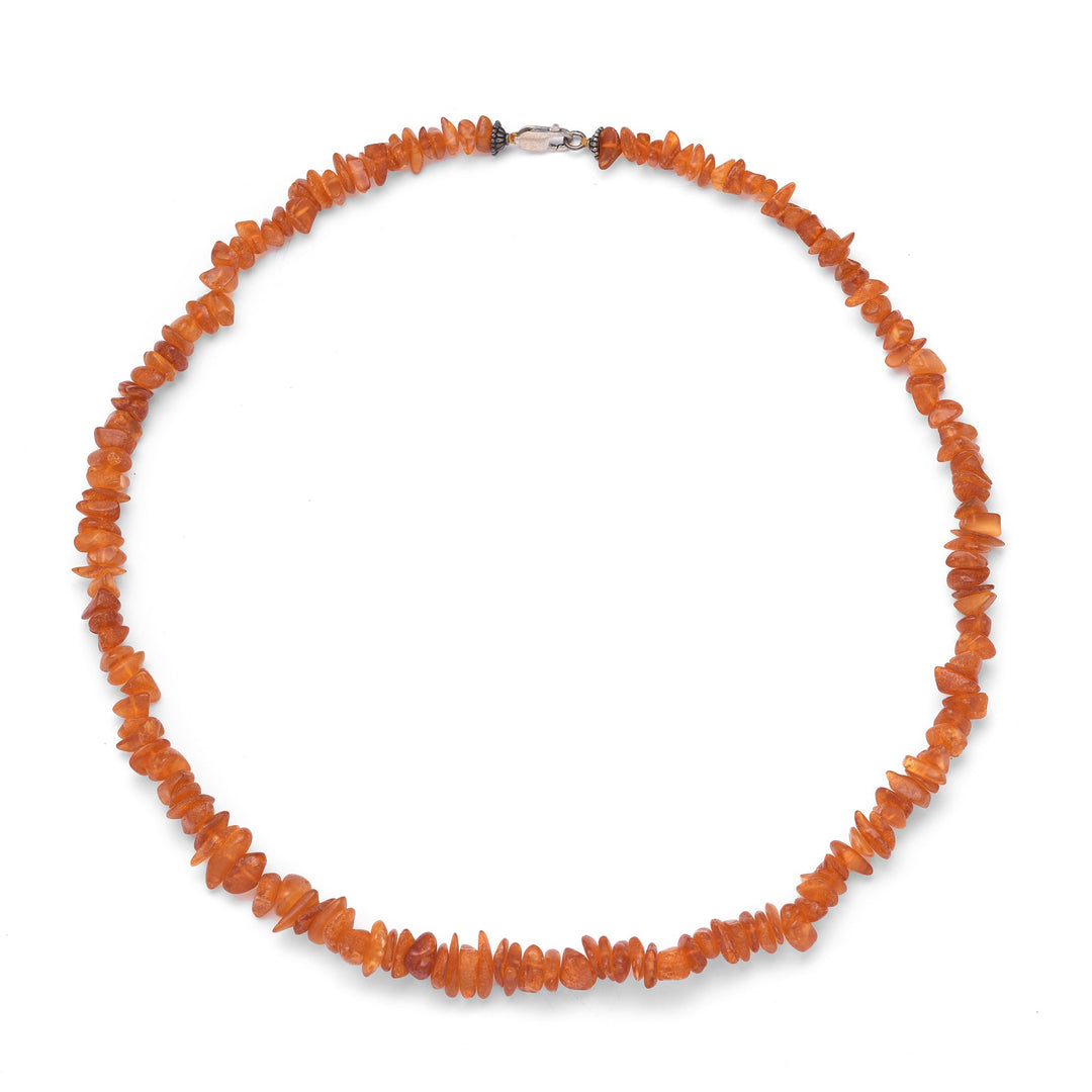Baltic Amber Bead Necklace with Silver clasp | Indigo Oriental Antiques