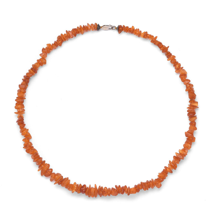 Baltic Amber Bead Necklace with Silver clasp | Indigo Oriental Antiques