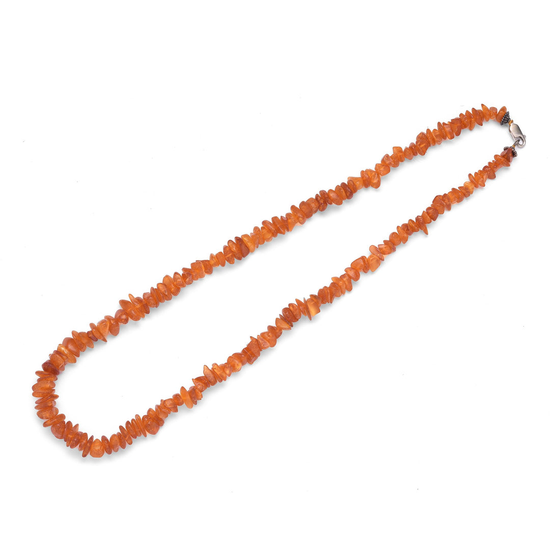 Baltic Amber Bead Necklace with Silver clasp | Indigo Oriental Antiques