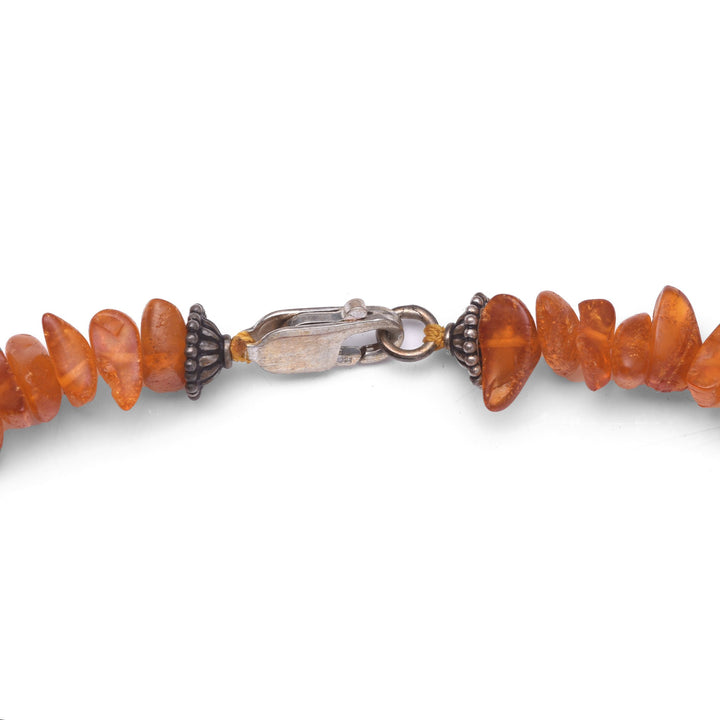 Baltic Amber Bead Necklace with Silver clasp | Indigo Oriental Antiques