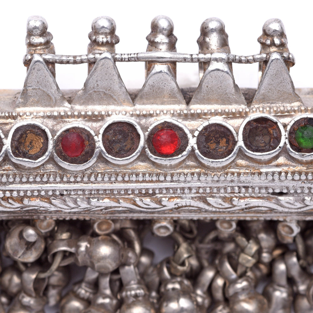 Old Tribal Silver Amulet from Rajasthan - Ca 85 yrs old | Indigo Oriental Antiques