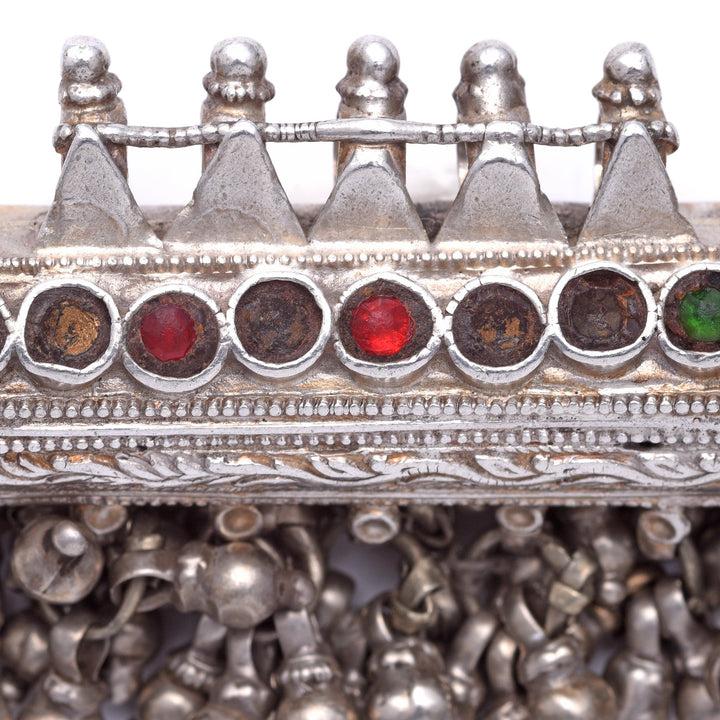 Old Tribal Silver Amulet from Rajasthan - Ca 85 yrs old | Indigo Oriental Antiques