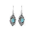Silver and Turquoise Earrings - From Rajasthan