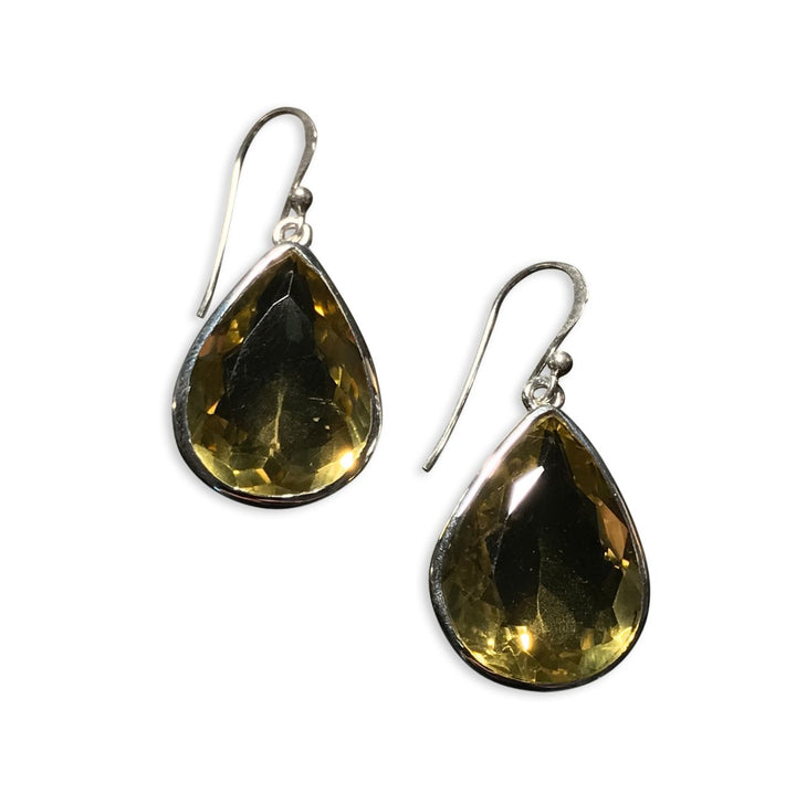 Silver and Black Onyx Earrings - From Rajasthan | Indigo Oriental Antiques