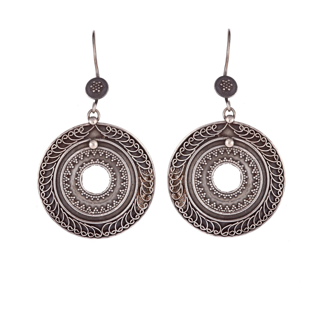 Silver Tribal Earrings | Indigo Oriental Antiques