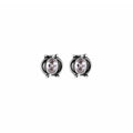 Silver & Zircon Stud Earrings - From Rajasthan