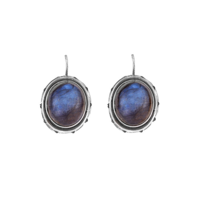Sterling Silver Earrings - Labradorite Indigo Antiques