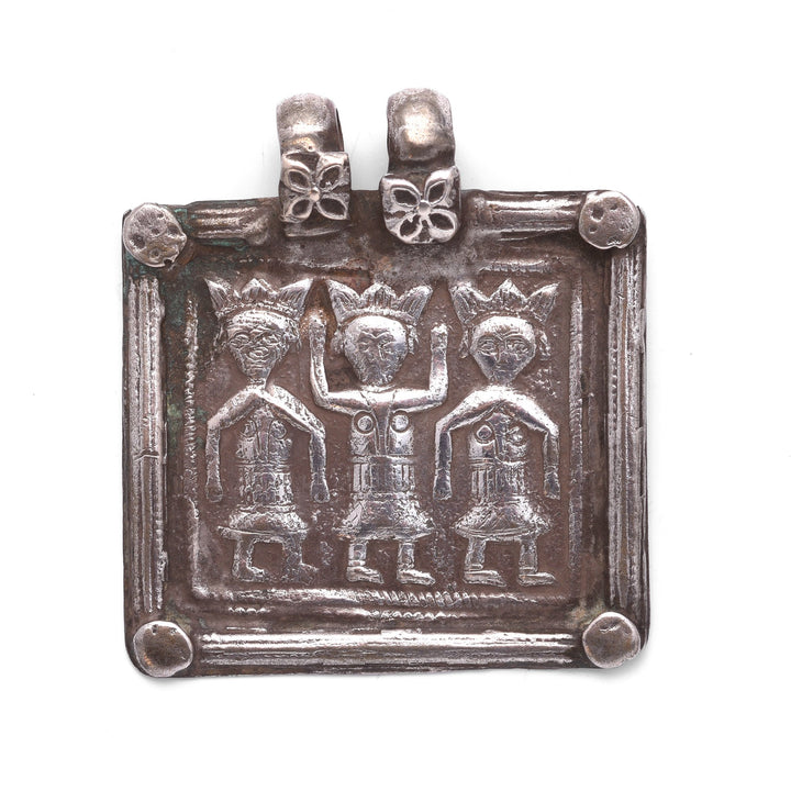 Tribal Silver Amulet Hoi Mata - Ca 85 yrs old | Indigo Oriental Antiques