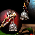 Tribal Silver Bell Earrings From Rajasthan