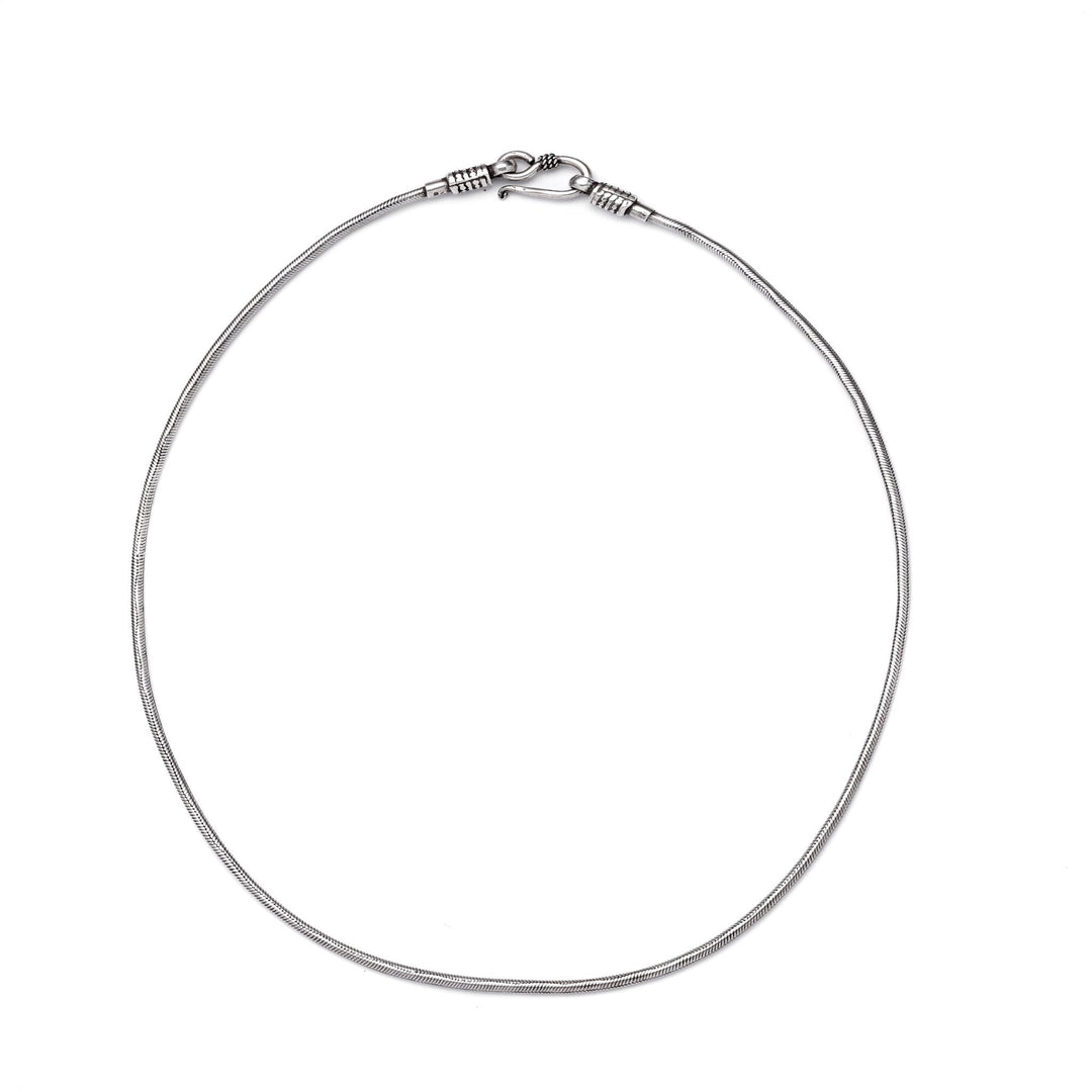 Tribal Snake Necklace From Rajasthan 18.5 gms | Indigo Oriental Antiques