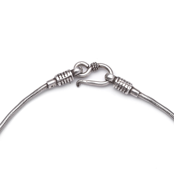 Tribal Snake Necklace From Rajasthan 18.5 gms | Indigo Oriental Antiques