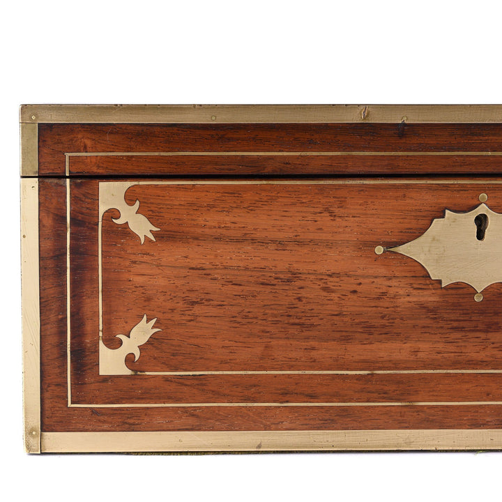 Corner View Of Anglo Indian Rosewood Writing Slope - 19thC | Indigo Antiques