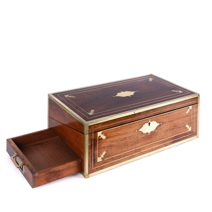Side Draw Extension To Anglo Indian Rosewood Writing Slope - 19thC | Indigo Antiques