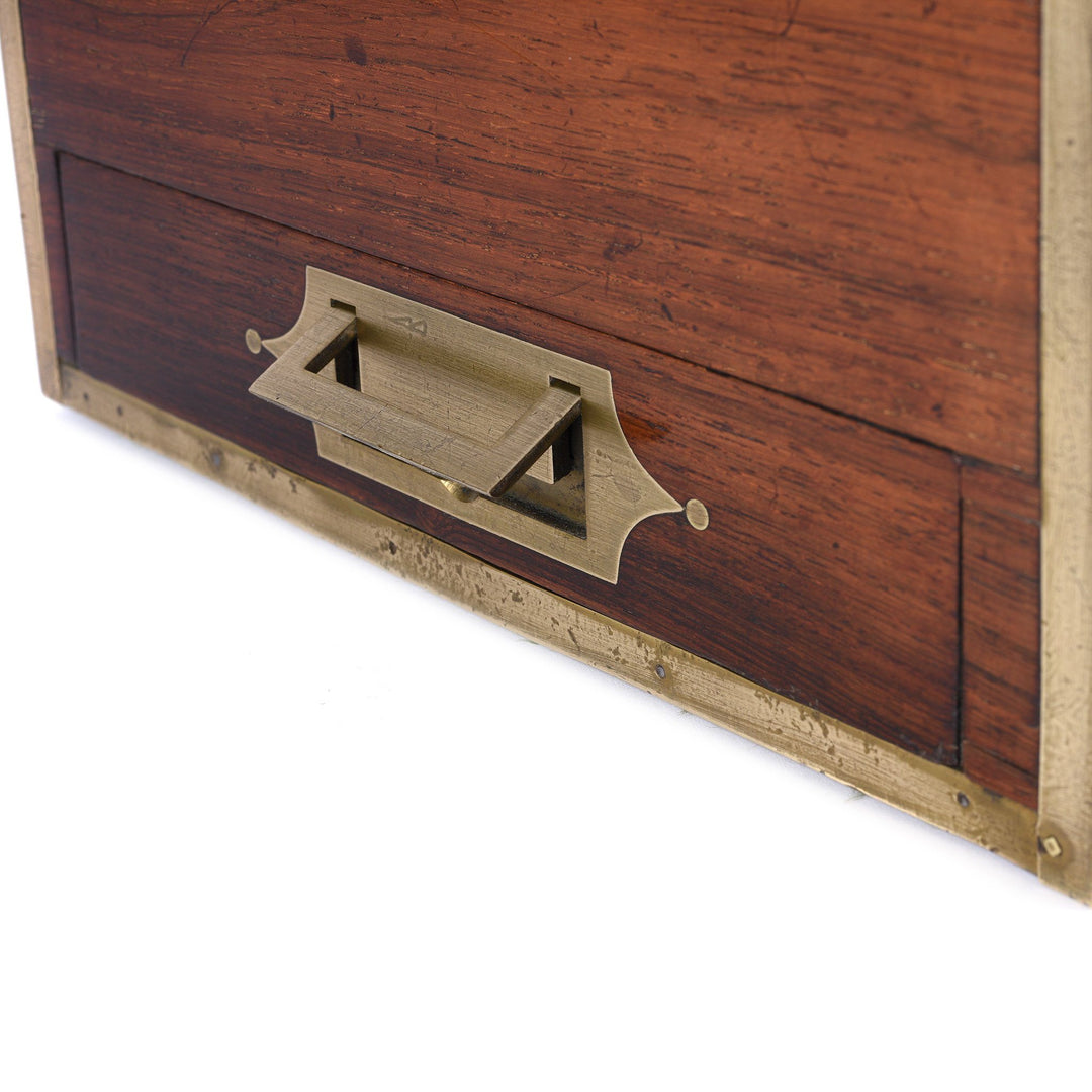 Side Draw Handle Of Anglo Indian Rosewood Writing Slope - 19thC | Indigo Antiques