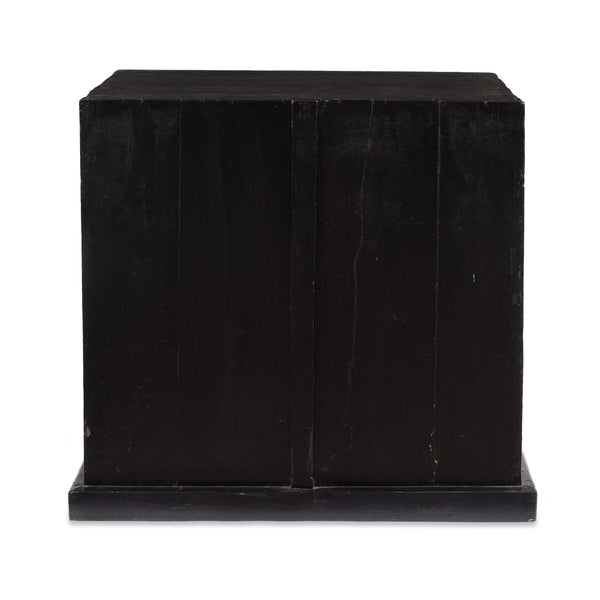 Black & Red Lacquer Book Cabinet from China - 19th Century