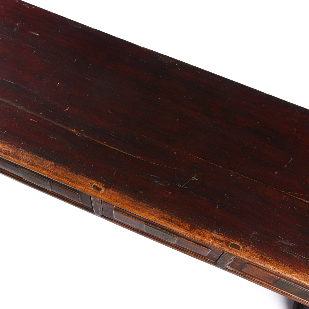 Top View of a Chinese Catalpa Kang Table From Tianjin - 19thC | Indigo Antiques
