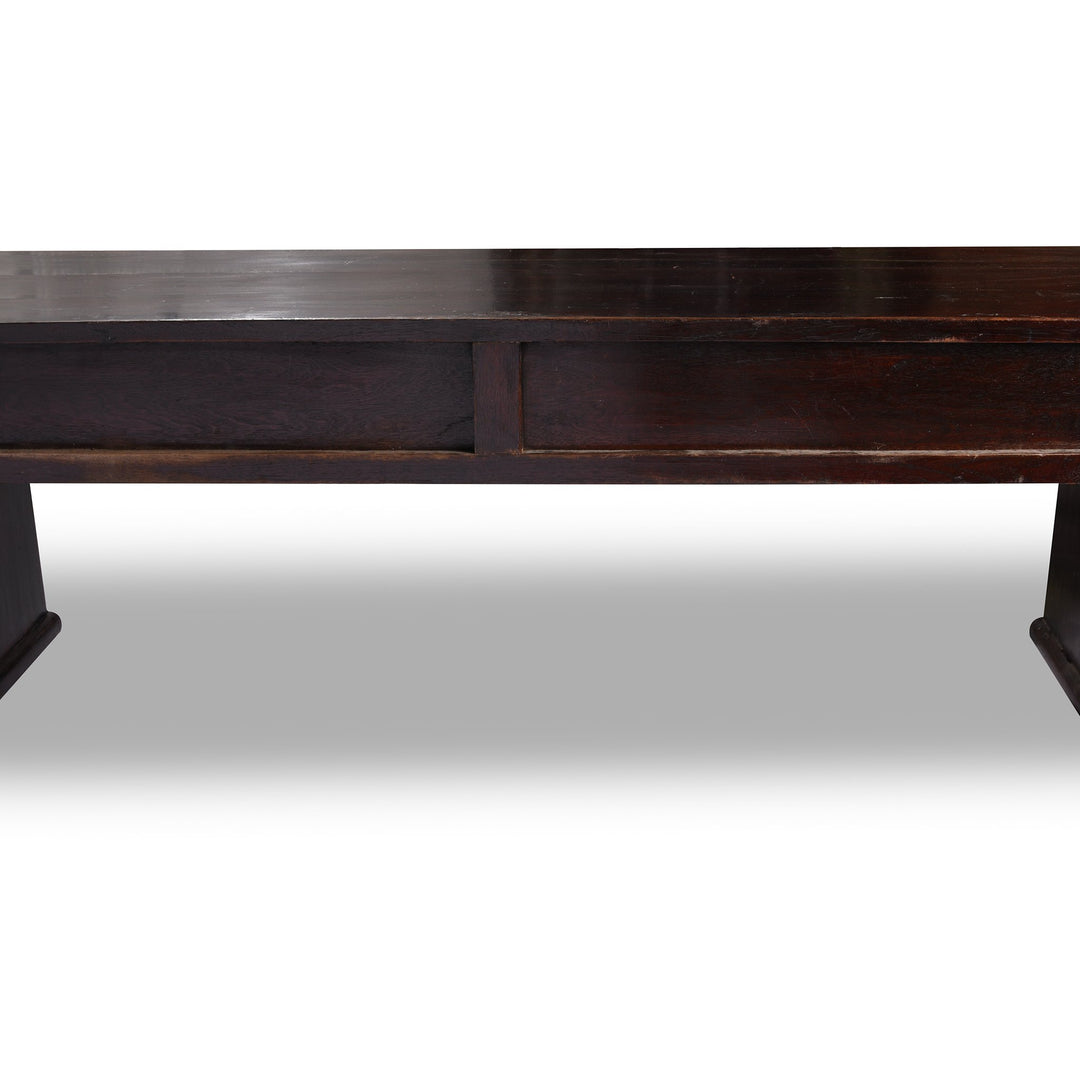 Back detail from a Chinese Catalpa Kang Table From Tianjin - 19thC | Indigo Antiques